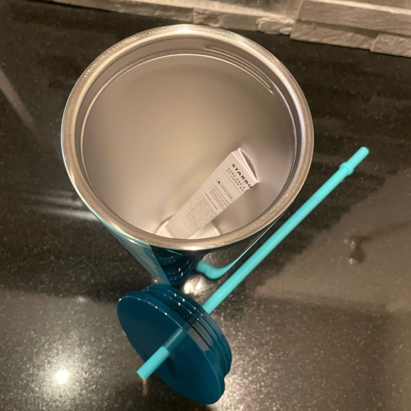 Starbucks Two-Toned Blue Geometric Tumbler - Picture 3 of 4